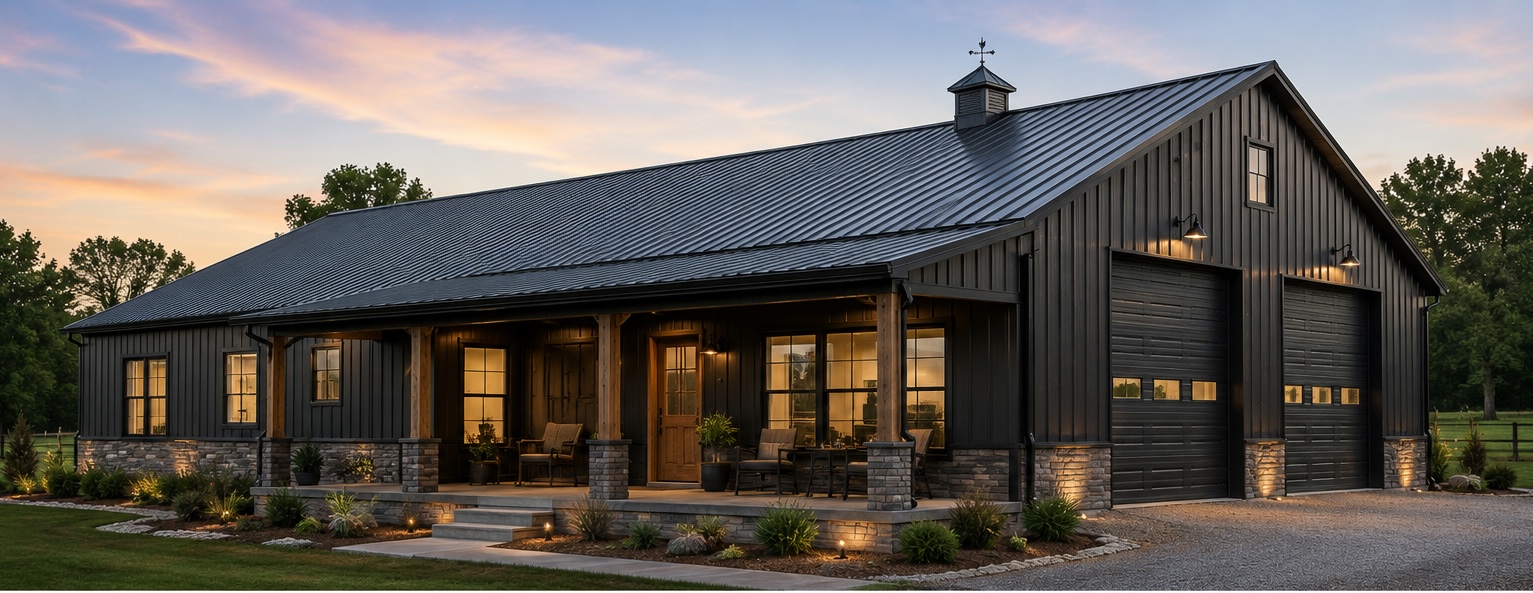 Residential metal building